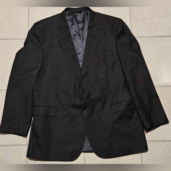 Jos. A. Bank Charcoal Black Pinstripe Suit Jacket - Picture 1 of 9